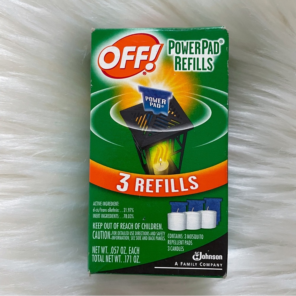 OFF! PowerPad Refills 3 Mosquito Repellent Pads 3 Candles for Lantern NEW Sealed